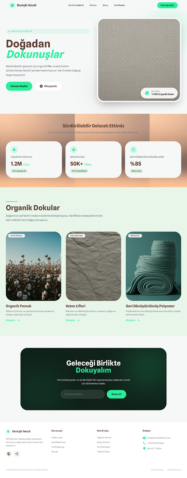 Ekolojik Tekstil Anasayfa