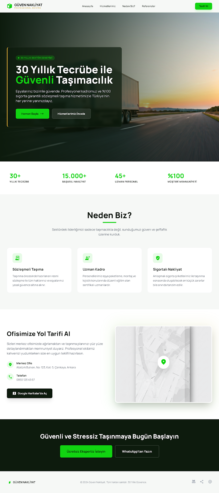 Güven Odaklı Nakliyat Tasarımı