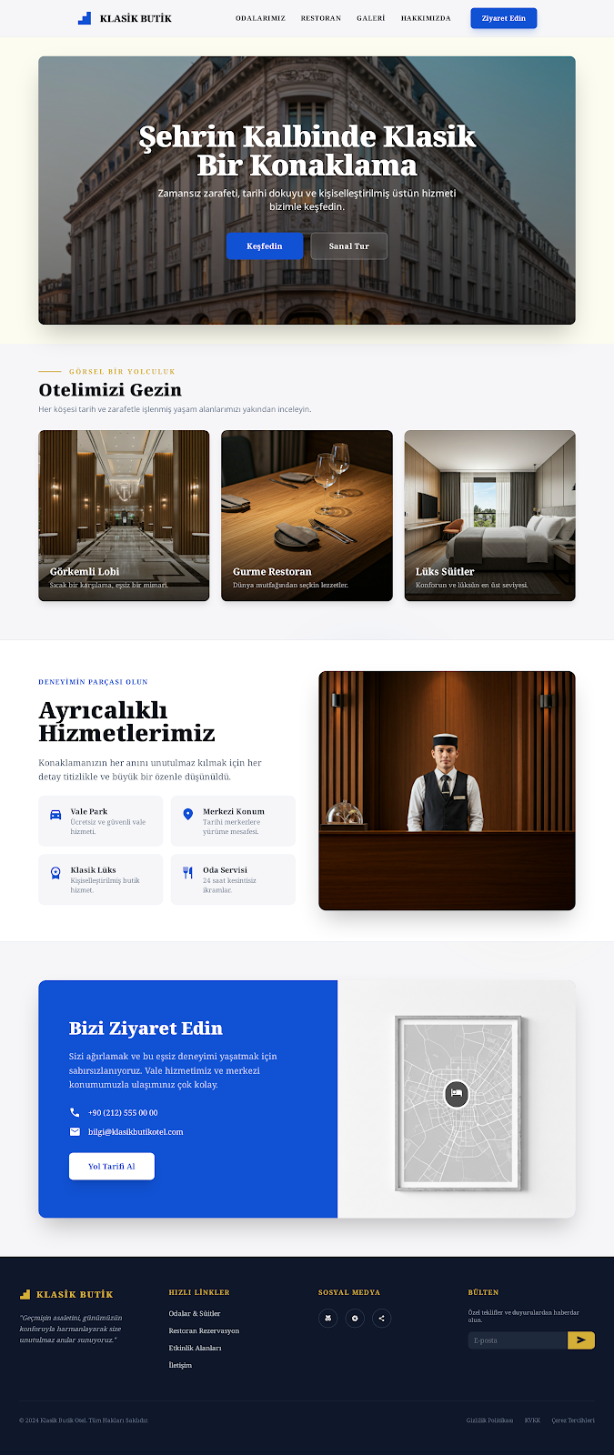 Klasik Butik Otel Anasayfa