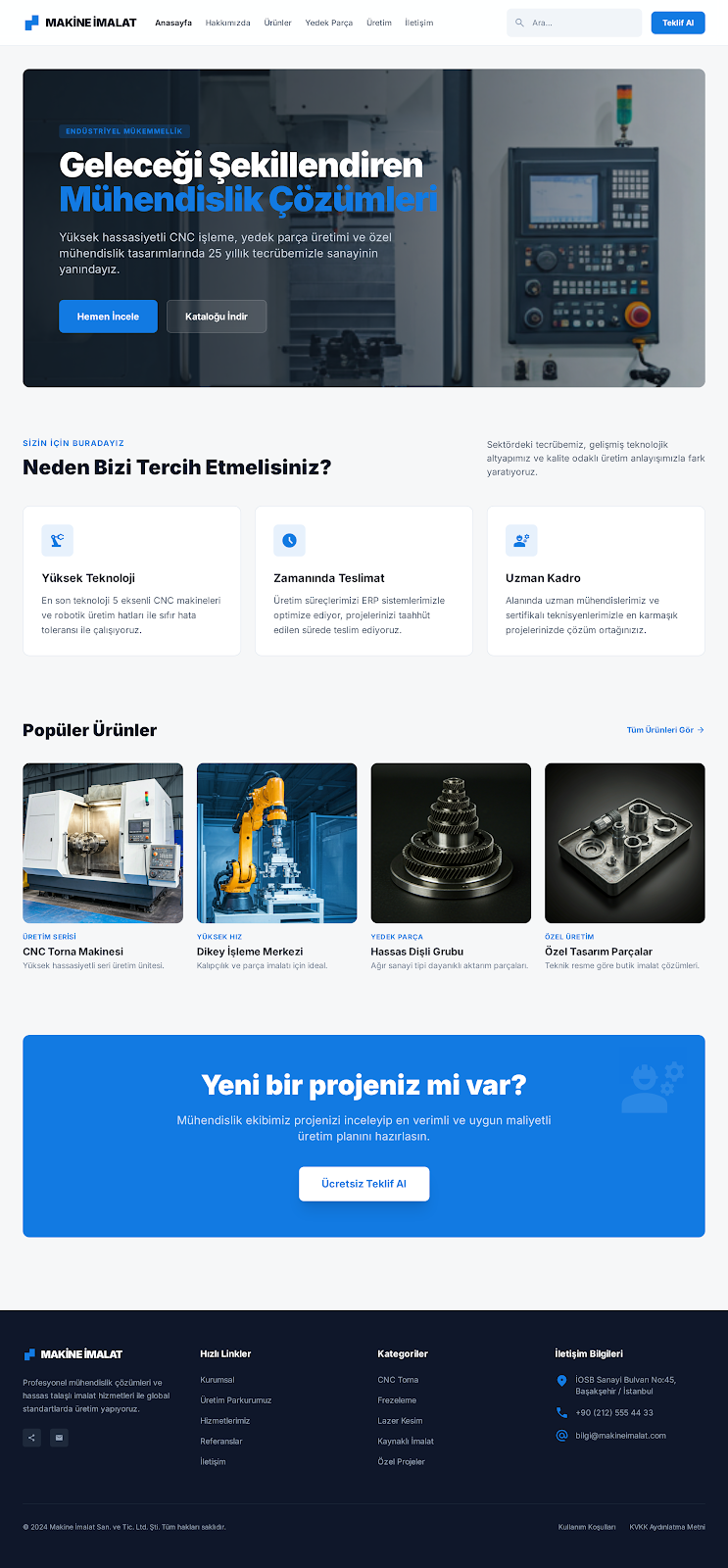 Makine İmalat Anasayfa   Klasik Tasarım