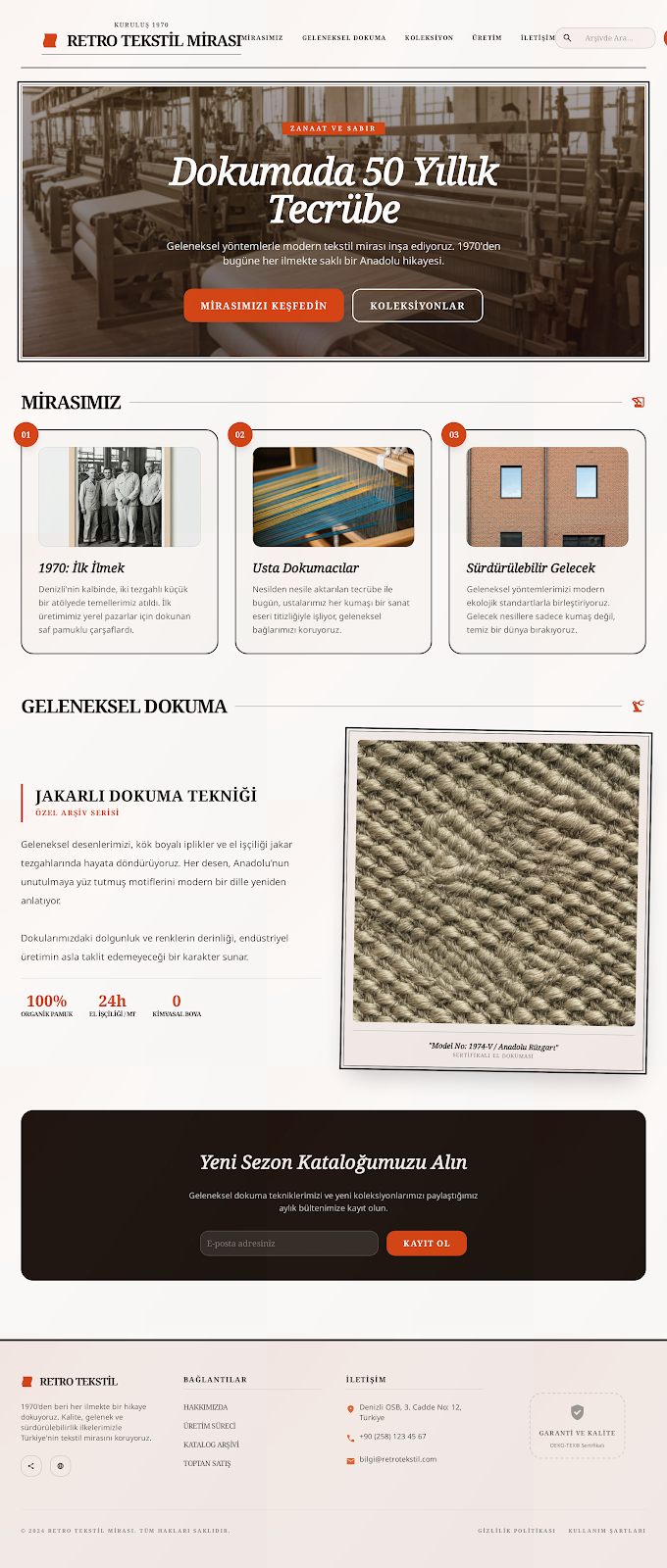 Retro Tekstil Mirası Anasayfa