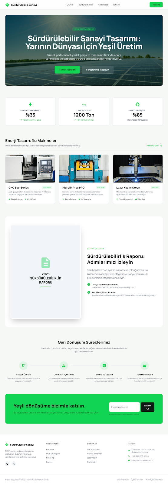 Sürdürülebilir Sanayi Tasarımı