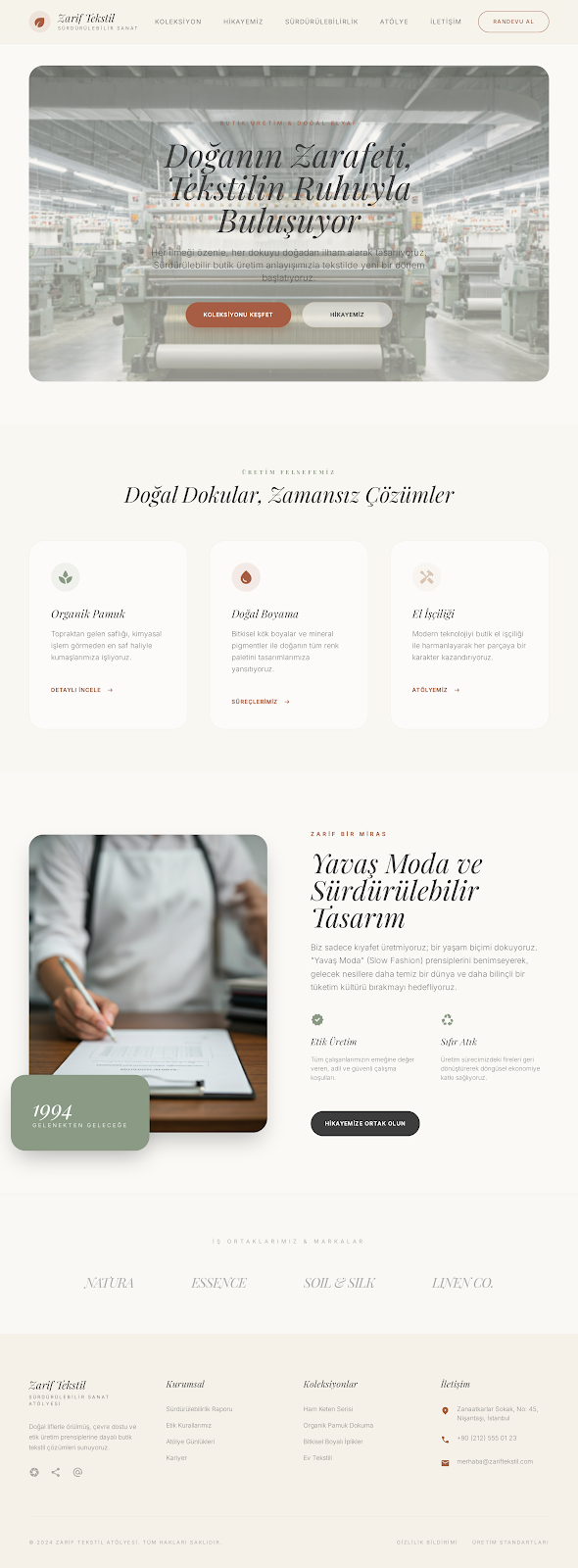 Tekstil üretim Anasayfa 2